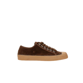 Novesta Star Master Cord low-top sneaker in Dark Brown corduroy with natural rubber sole