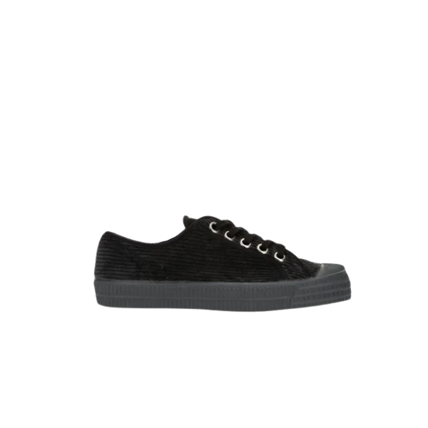 Novesta Star Master Cord low-top sneaker in Dark Grey corduroy with natural rubber sole