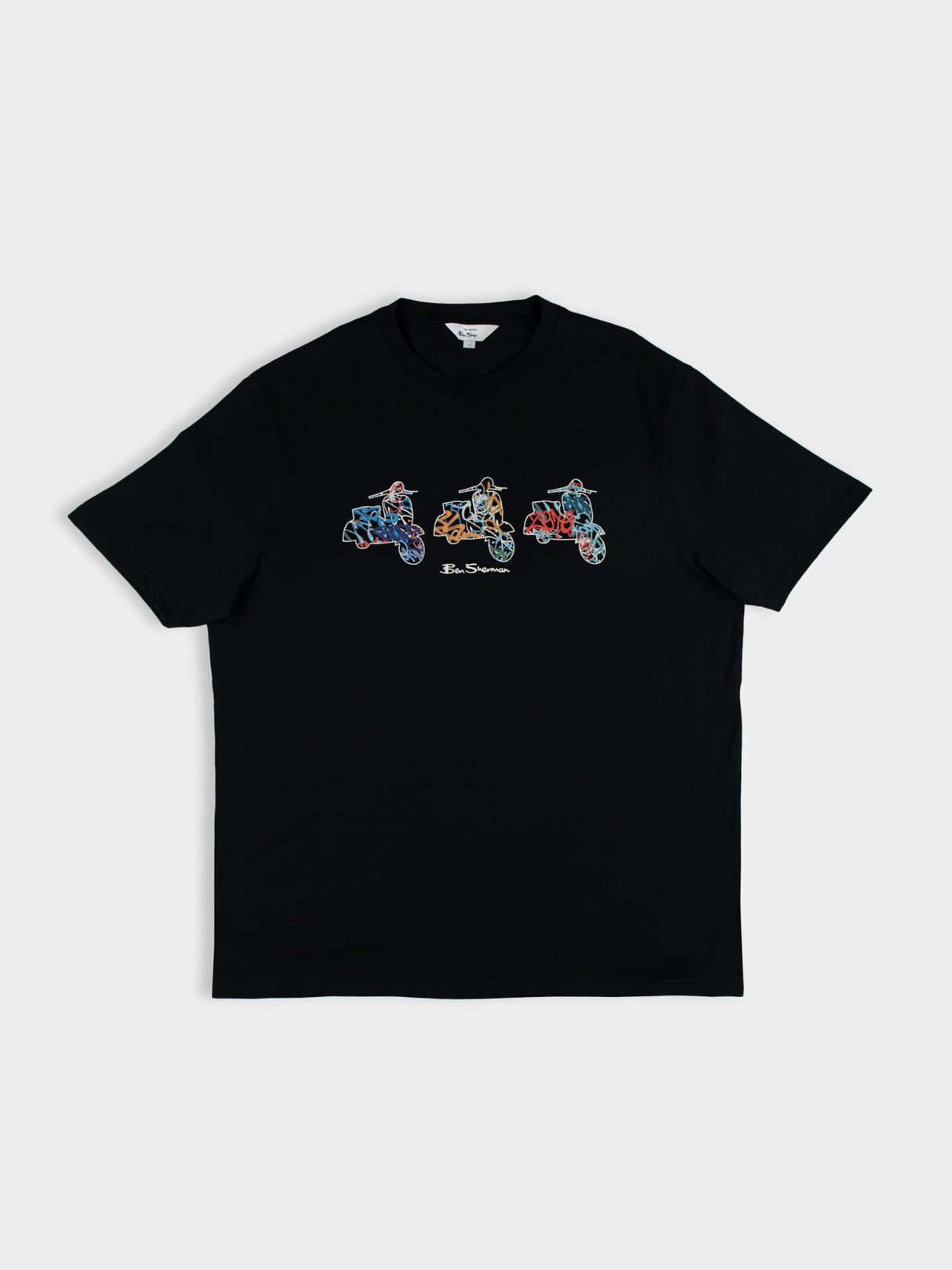 Scooter Spray Tee - Black
