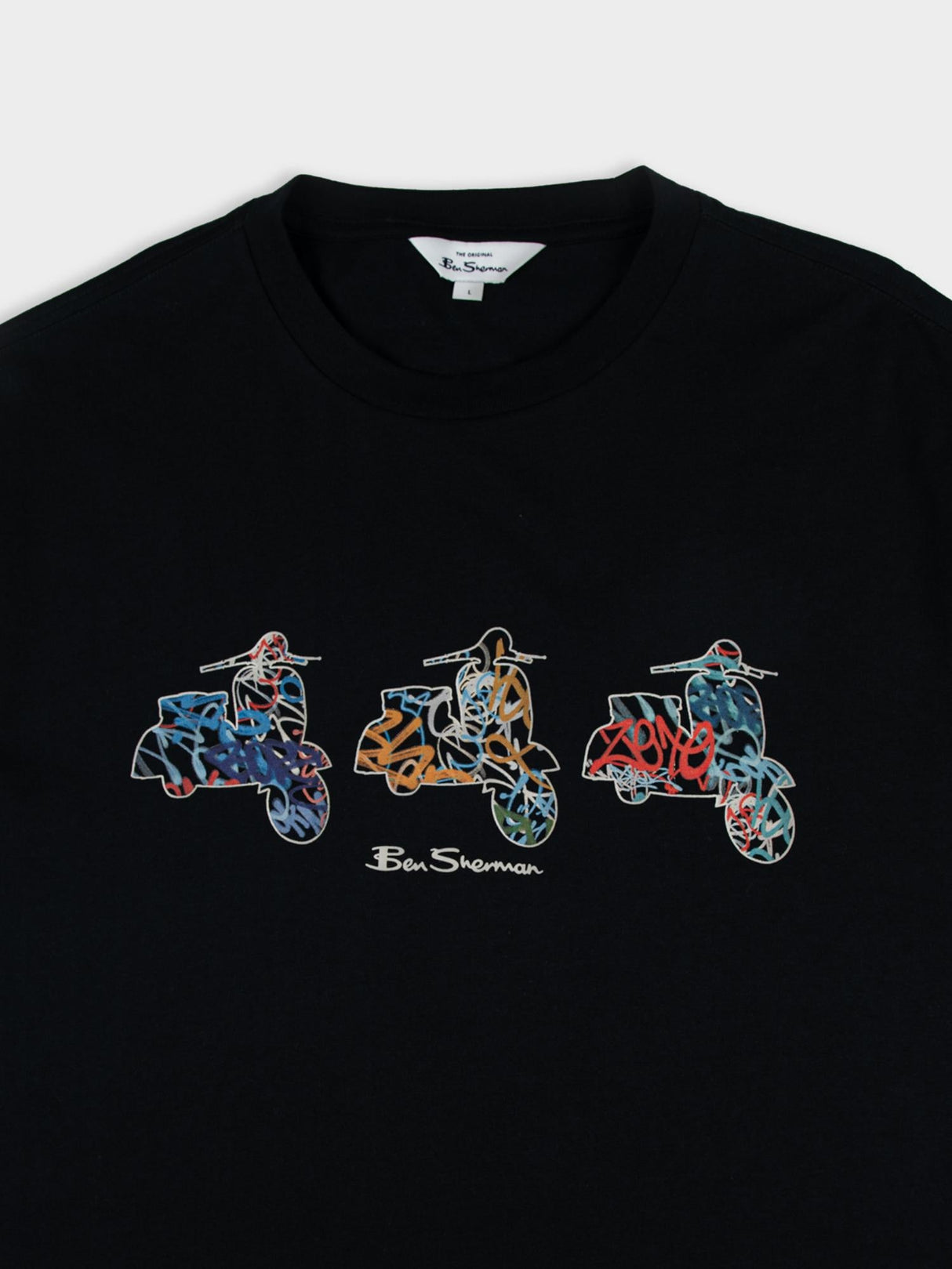 Scooter Spray Tee - Black