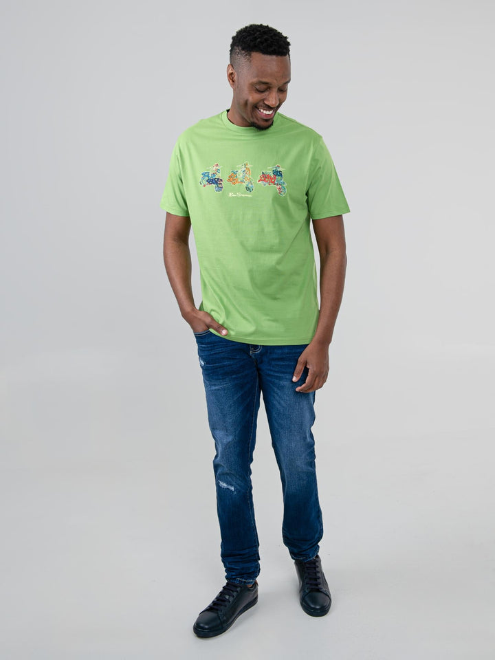Scooter Spray Tee - Piquant Green - view 4