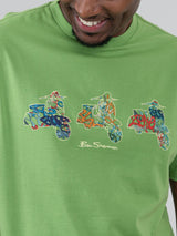 Scooter Spray Tee - Piquant Green