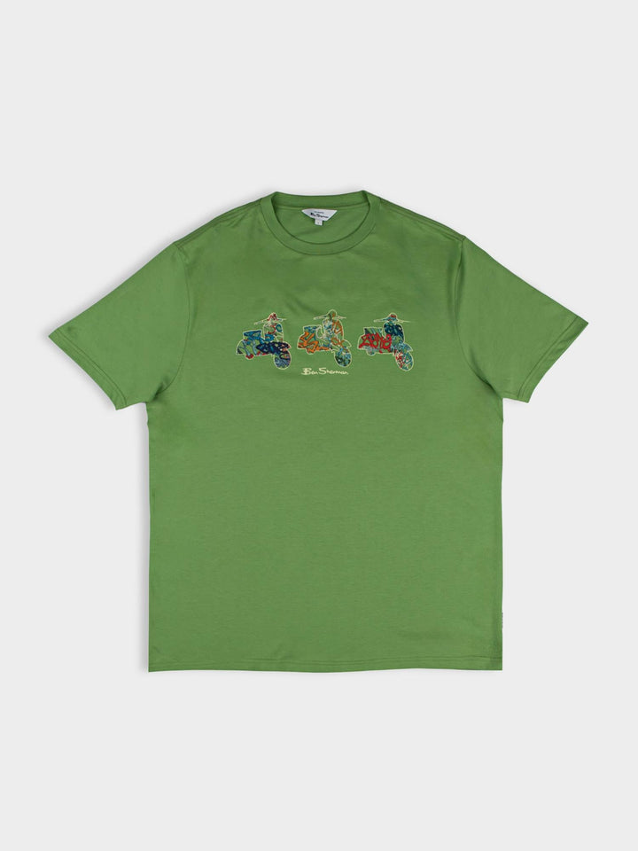 Scooter Spray Tee - Piquant Green - view 5