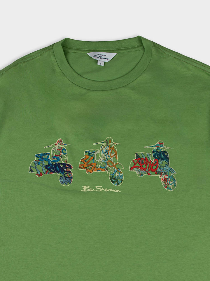 Scooter Spray Tee - Piquant Green - view 6