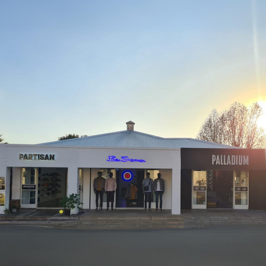 Partisan & Co storefront in Parkhurst featuring Ben Sherman, Palladium and Novesta – premium men's fashion store South Africa