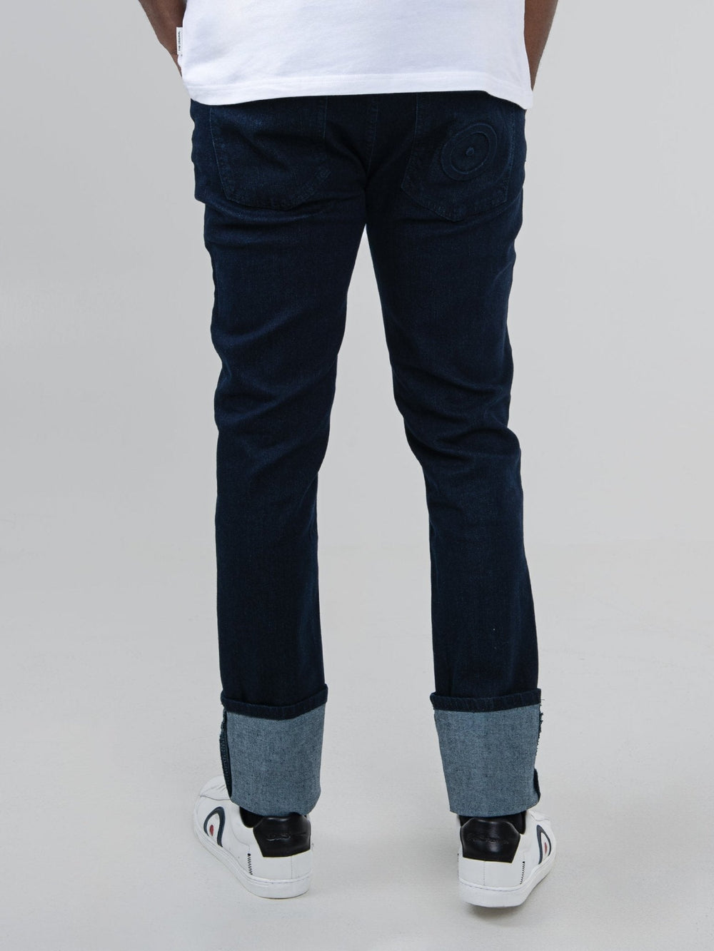 Target turn up slim fit denim - Dark Blue - view 2