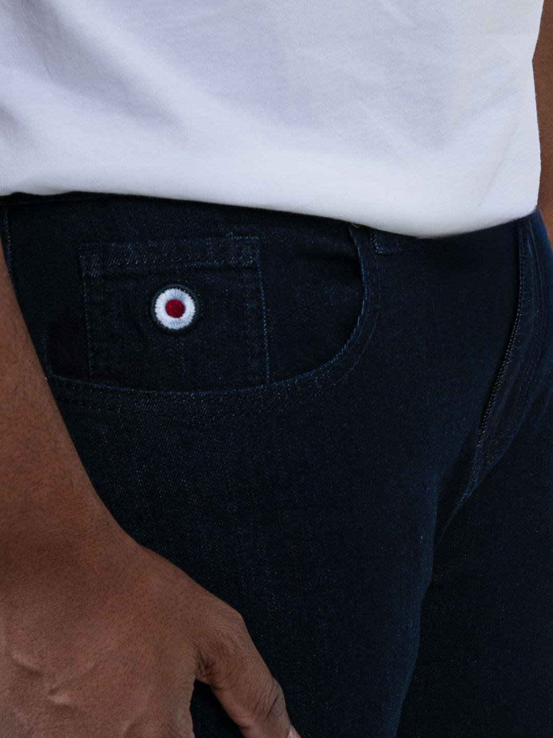 Target turn up slim fit denim - Dark Blue - view 5