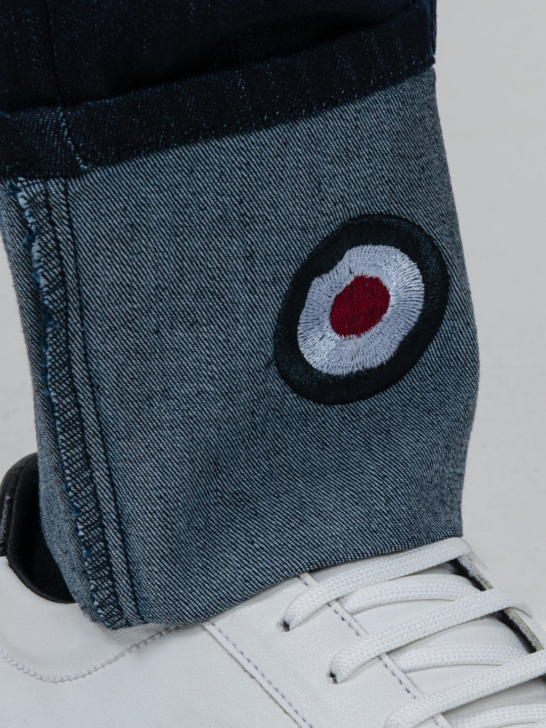 Target turn up slim fit denim - Dark Blue - view 3