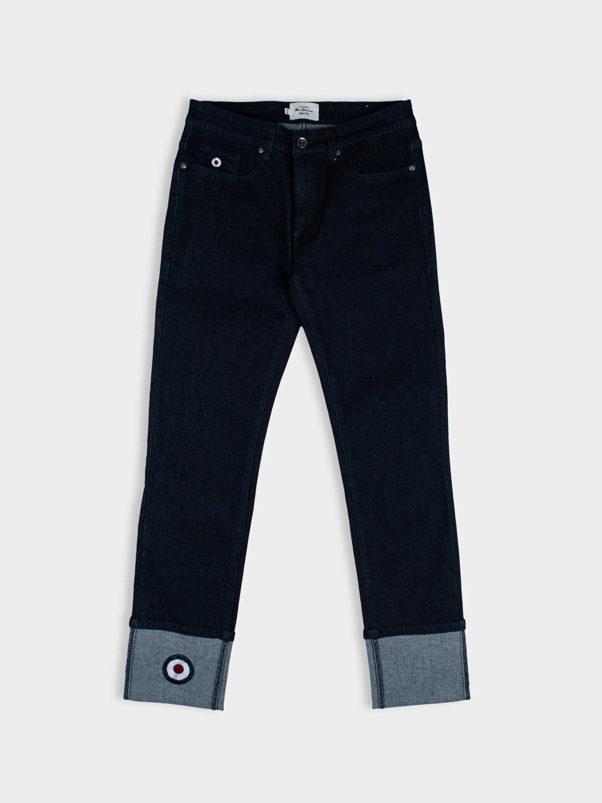 Target turn up slim fit denim - Dark Blue