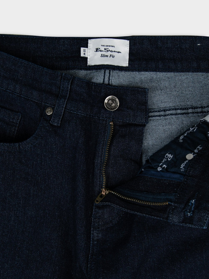 Target turn up slim fit denim - Dark Blue - view 8