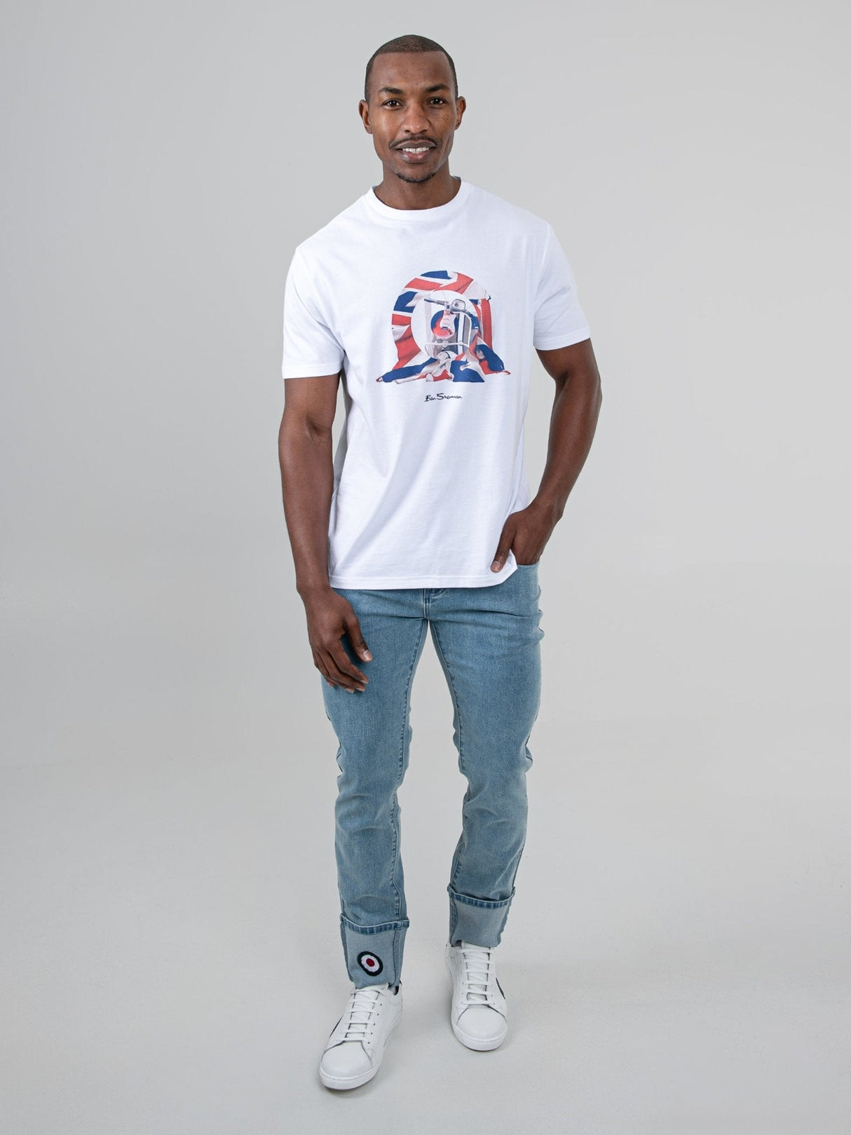 Target turn up slim fit denim - Light Blue