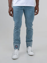 Target turn up slim fit denim - Light Blue