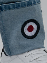 Target turn up slim fit denim - Light Blue