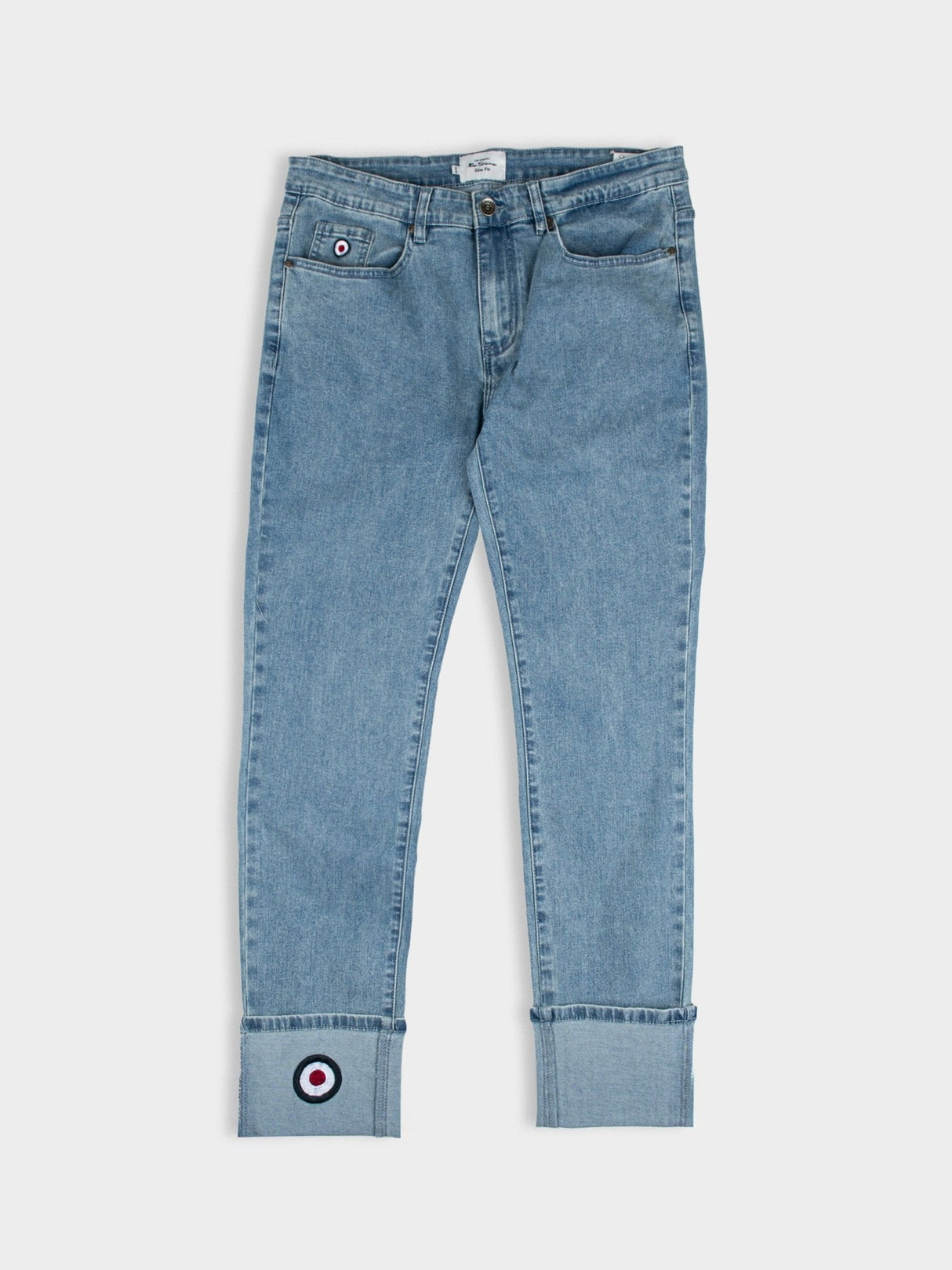 Target turn up slim fit denim - Light Blue