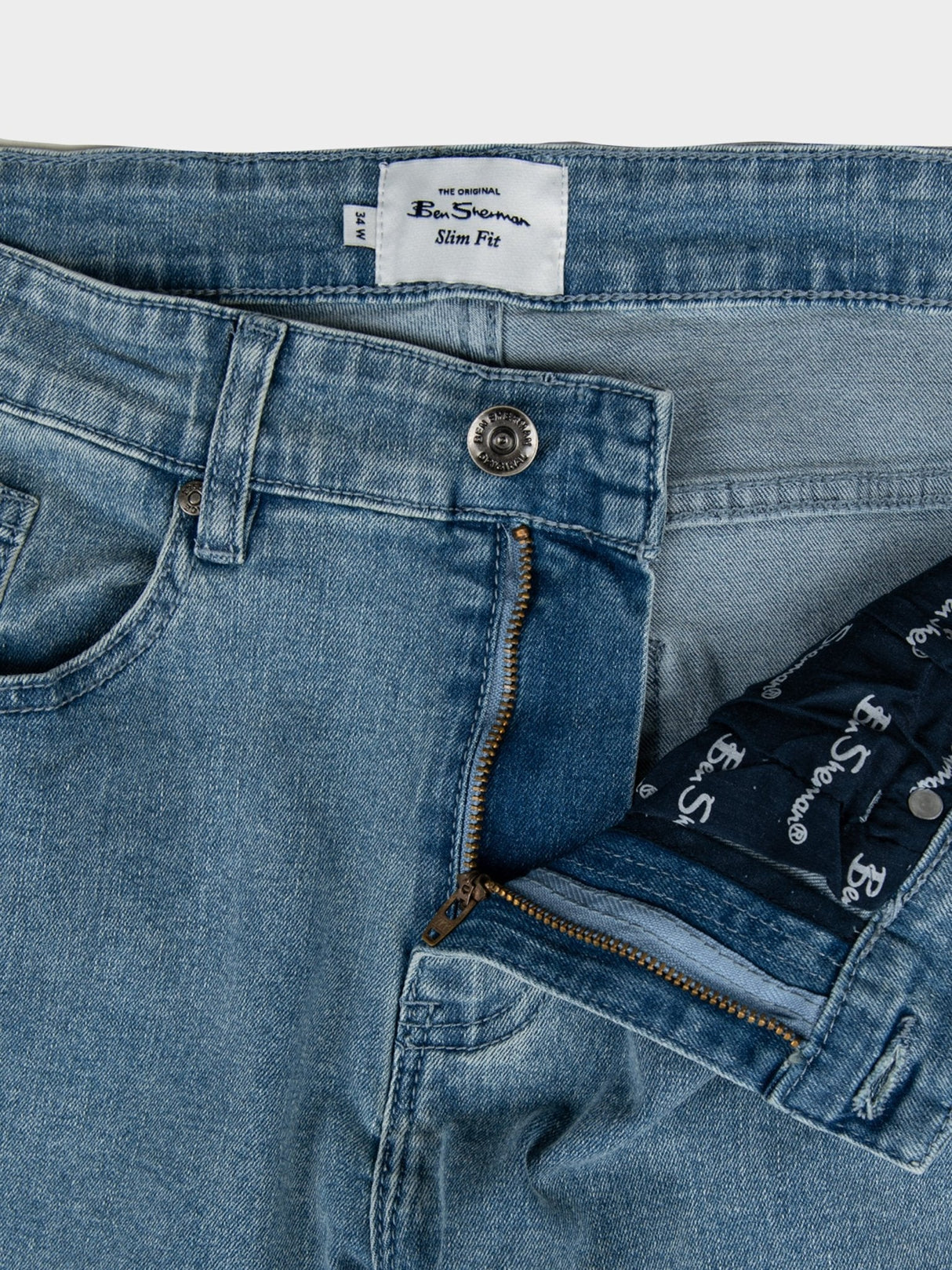 Target turn up slim fit denim - Light Blue