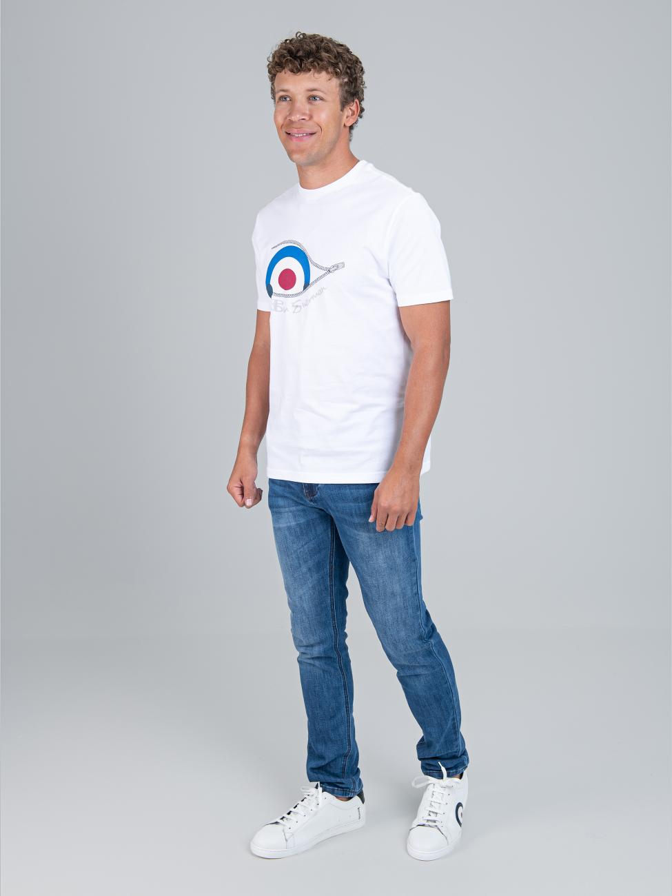 Sneaky Target Tee - White