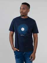Sound Wave Record Tee - Navy