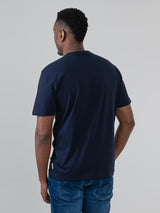Sound Wave Record Tee - Navy