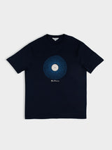 Sound Wave Record Tee - Navy