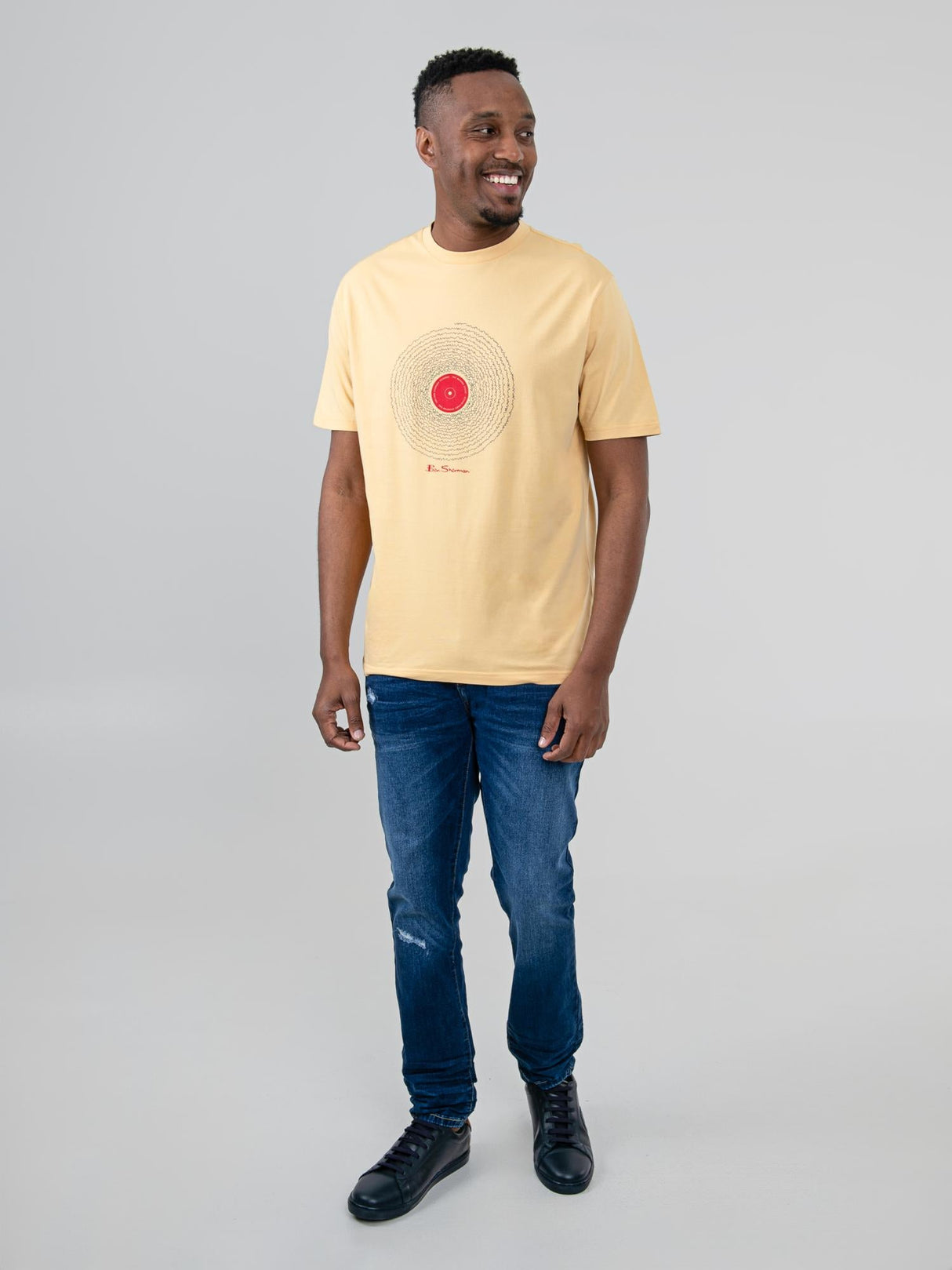 Sound Wave Record Tee - New Wheat