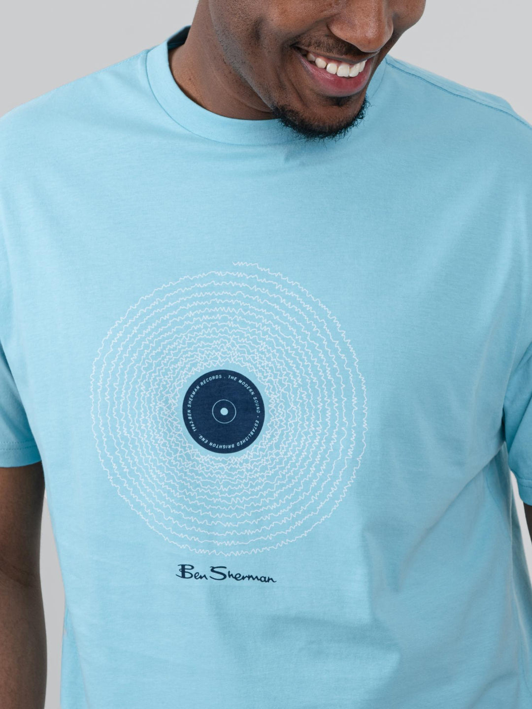 Sound Wave Record Tee - Retro Blue - view 2