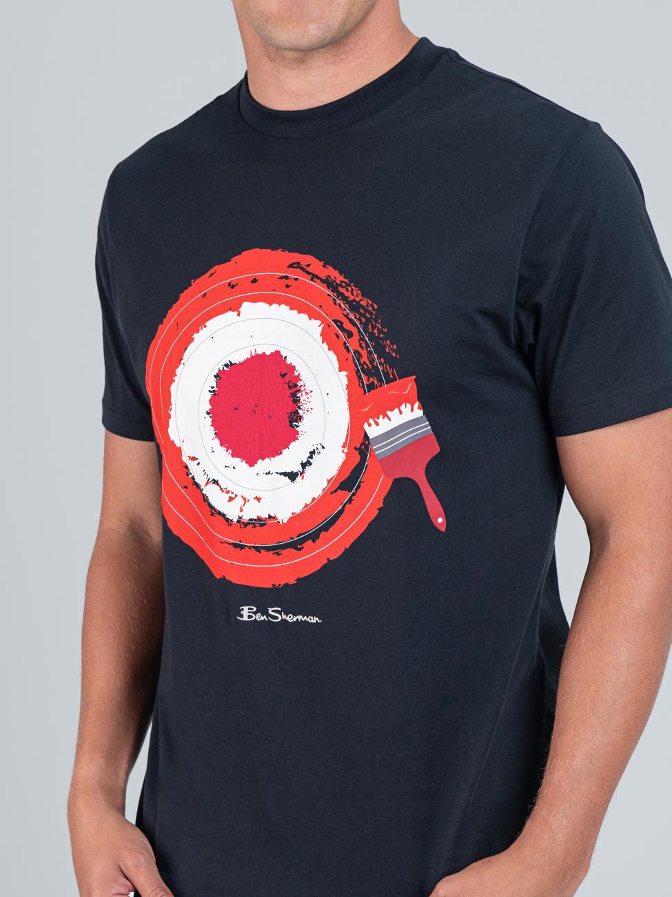 Target Brushstroke T-Shirt - Black