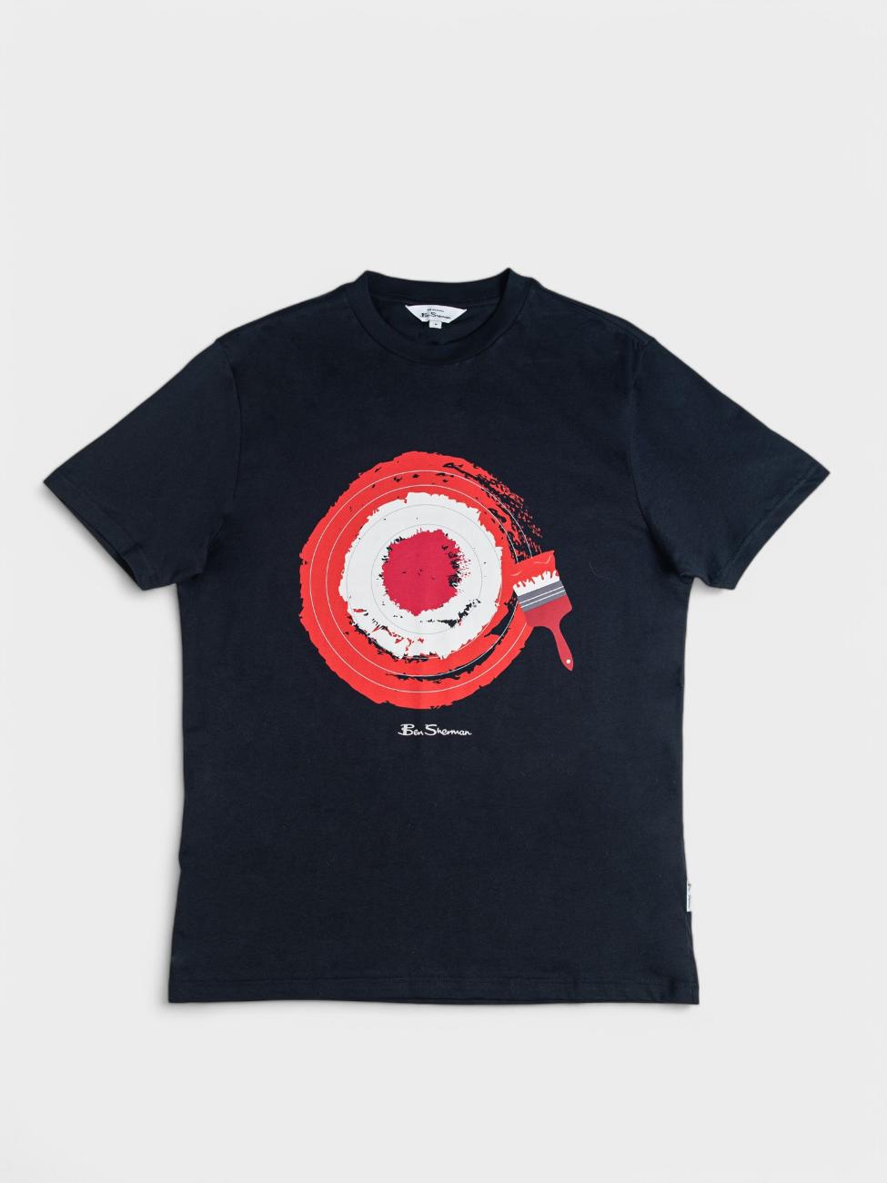 Target Brushstroke T-Shirt - Black