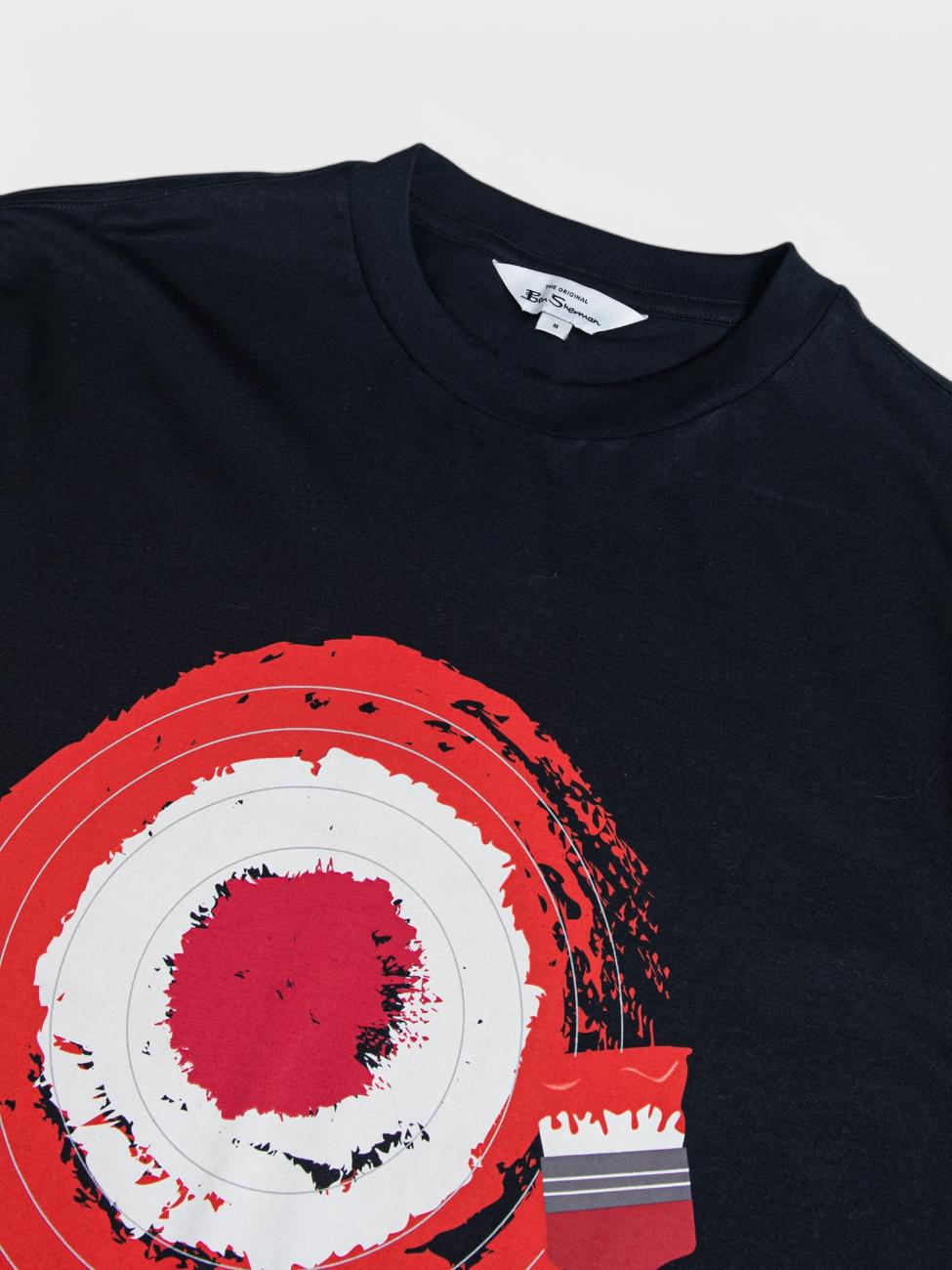 Target Brushstroke T-Shirt - Black