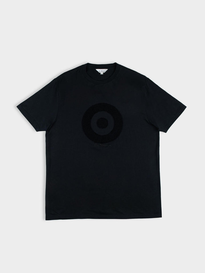 Target Towelling Applique Tee - Black - view 5