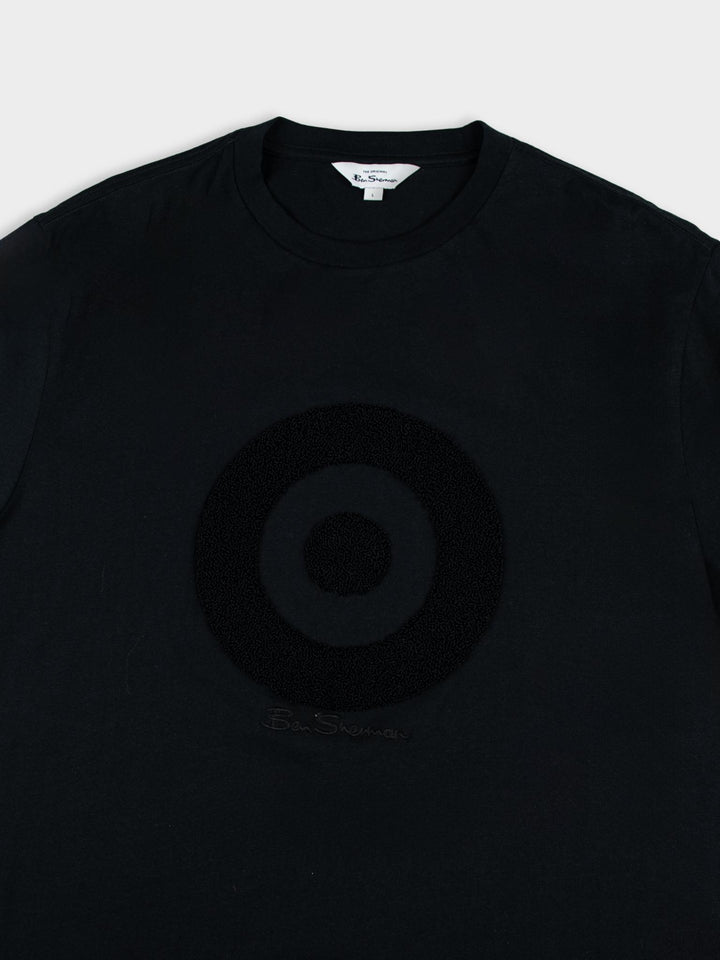 Target Towelling Applique Tee - Black - view 6