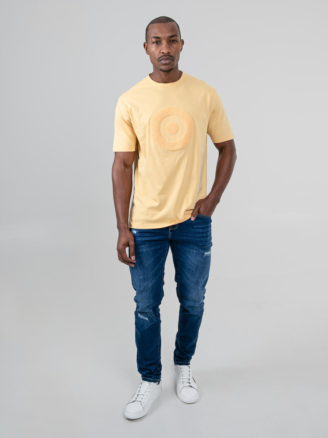 Target Towelling Applique Tee - New Wheat - view 6