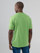 Target Towelling Applique Tee - Piquant Green