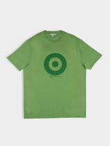 Target Towelling Applique Tee - Piquant Green