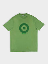 Target Towelling Applique Tee - Piquant Green