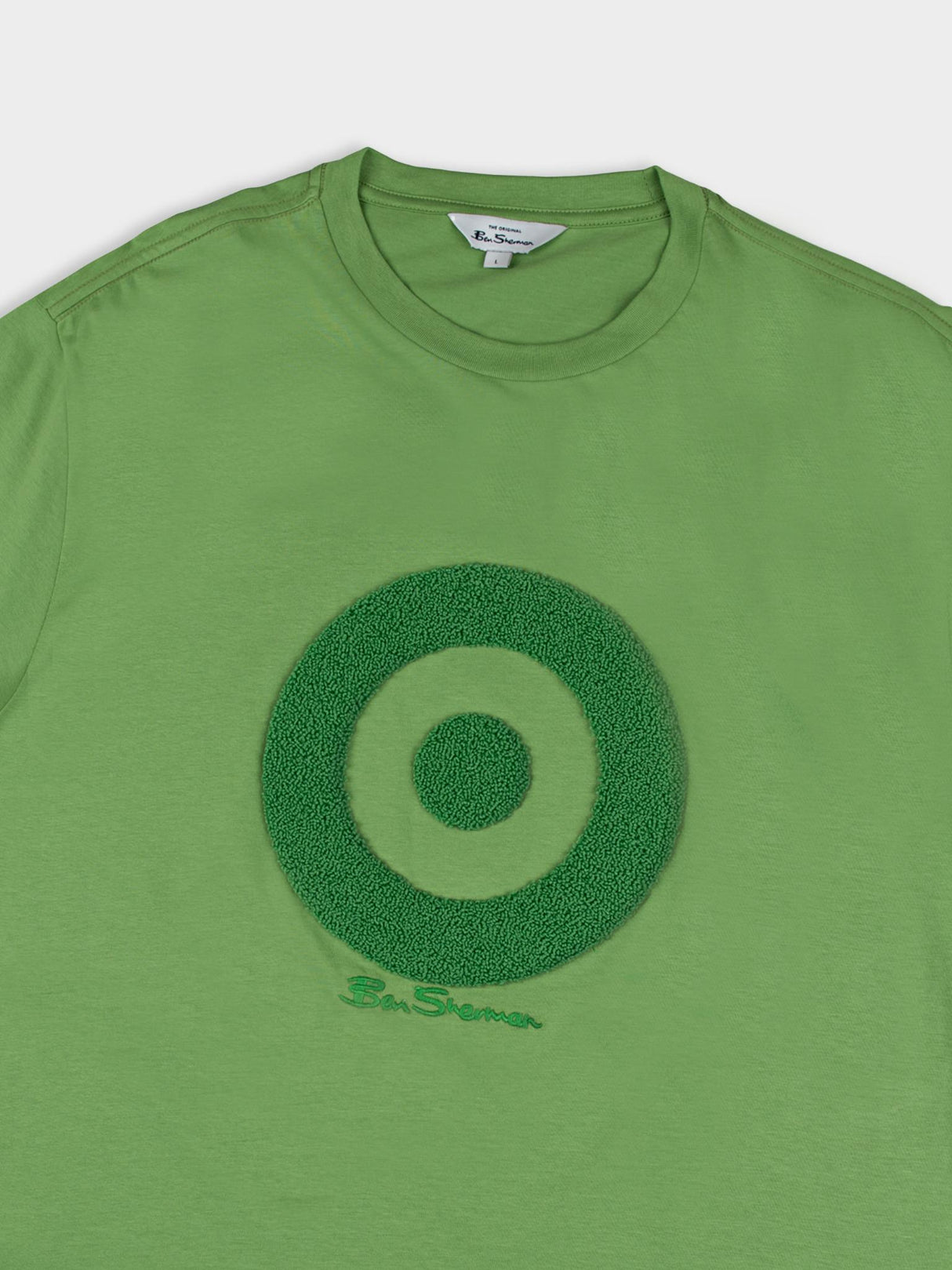Target Towelling Applique Tee - Piquant Green