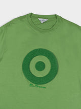 Target Towelling Applique Tee - Piquant Green