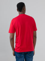 Target Towelling Applique Tee - Red