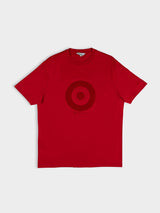 Target Towelling Applique Tee - Red