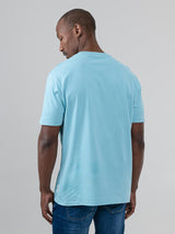 Target Towelling Applique Tee - Retro Blue