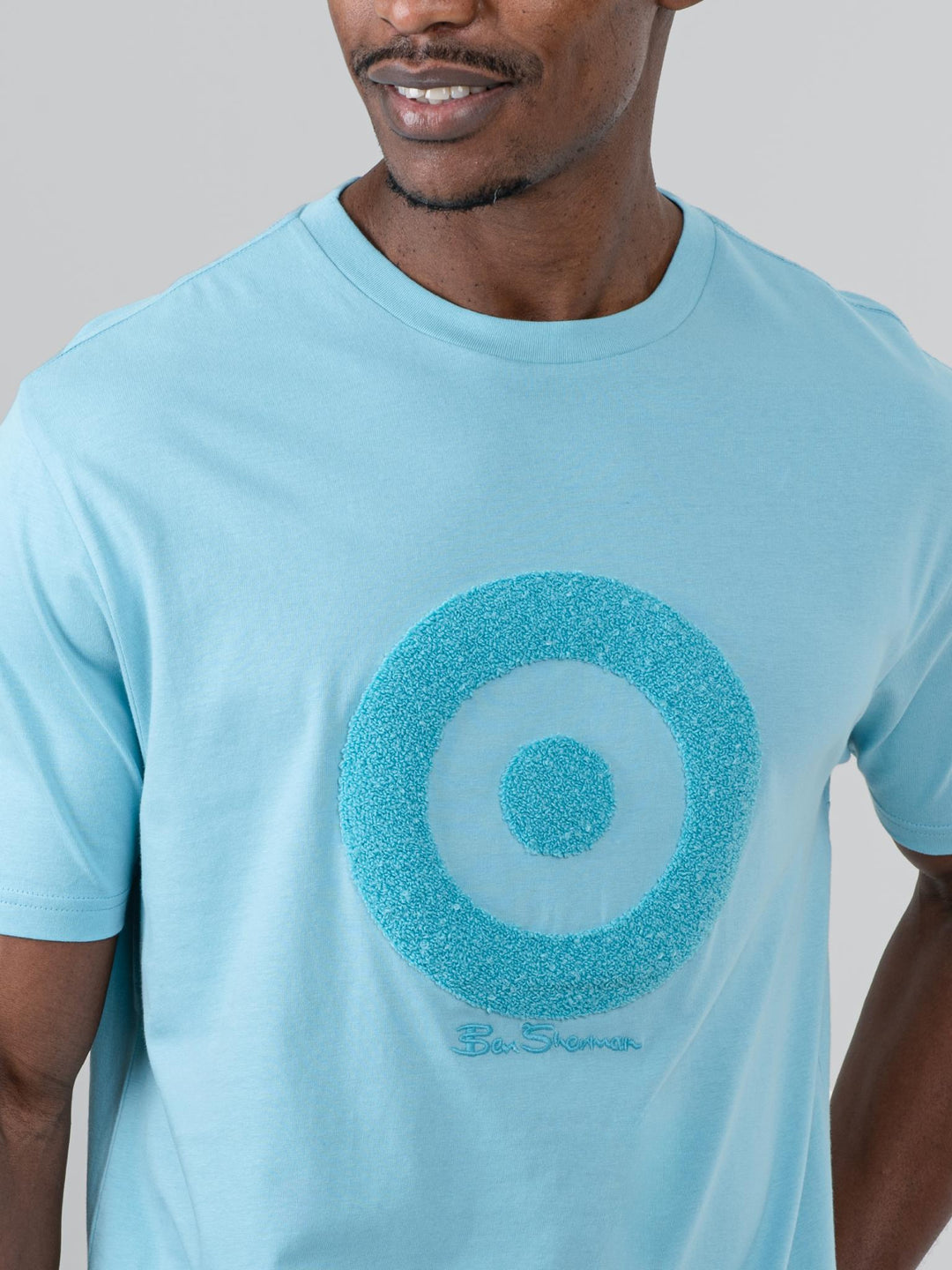 Target Towelling Applique Tee - Retro Blue - view 4