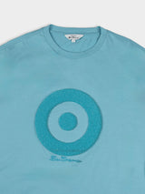 Target Towelling Applique Tee - Retro Blue