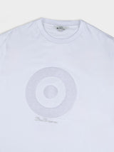 Target Towelling Applique Tee - White