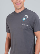 Target Parachute Tee - Charcoal