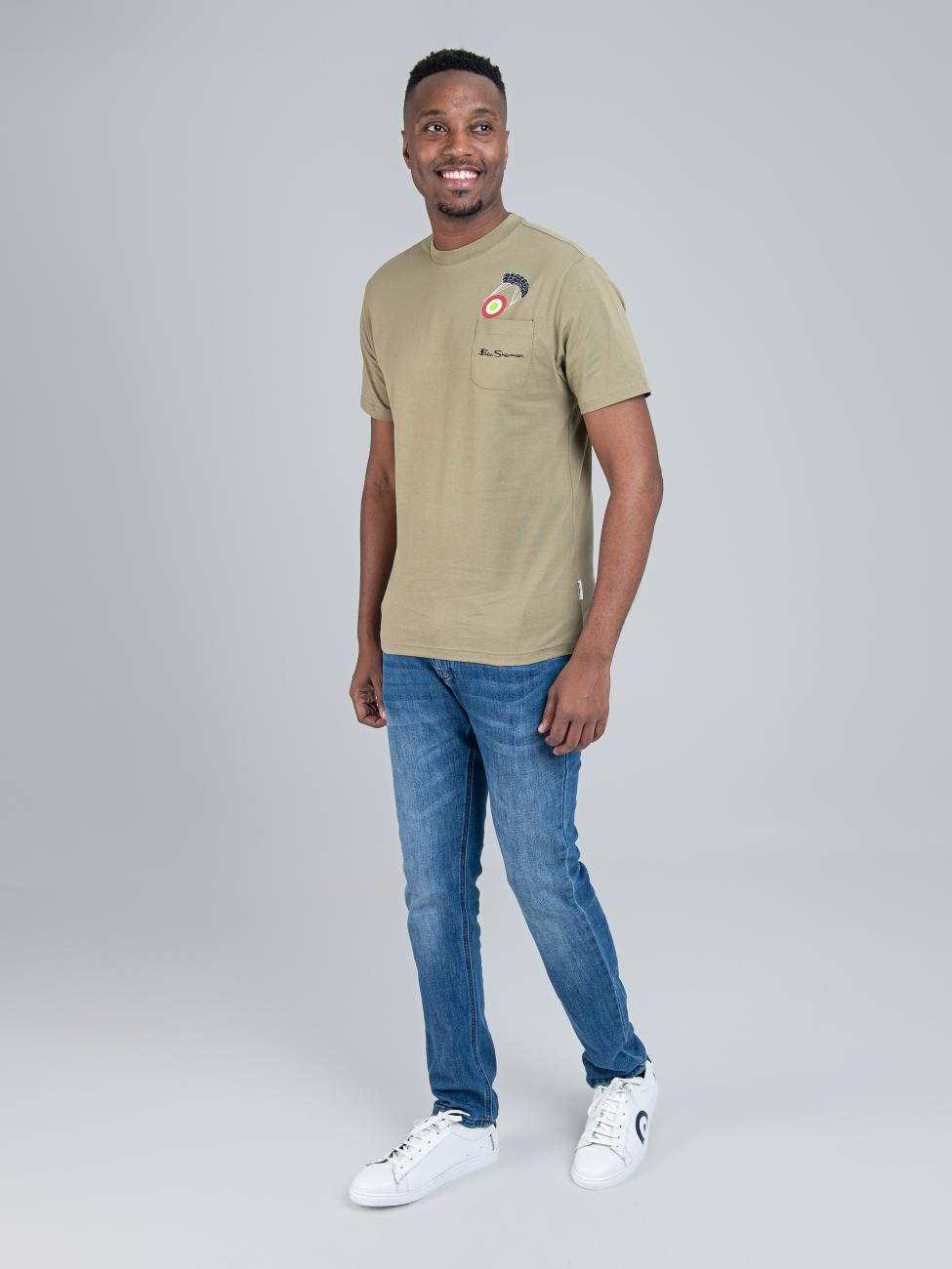 Target Parachute Tee - Olive Night