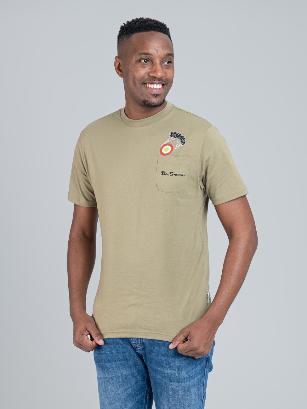 Target Parachute Tee - Olive Night