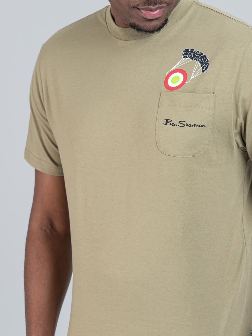 Target Parachute Tee - Olive Night