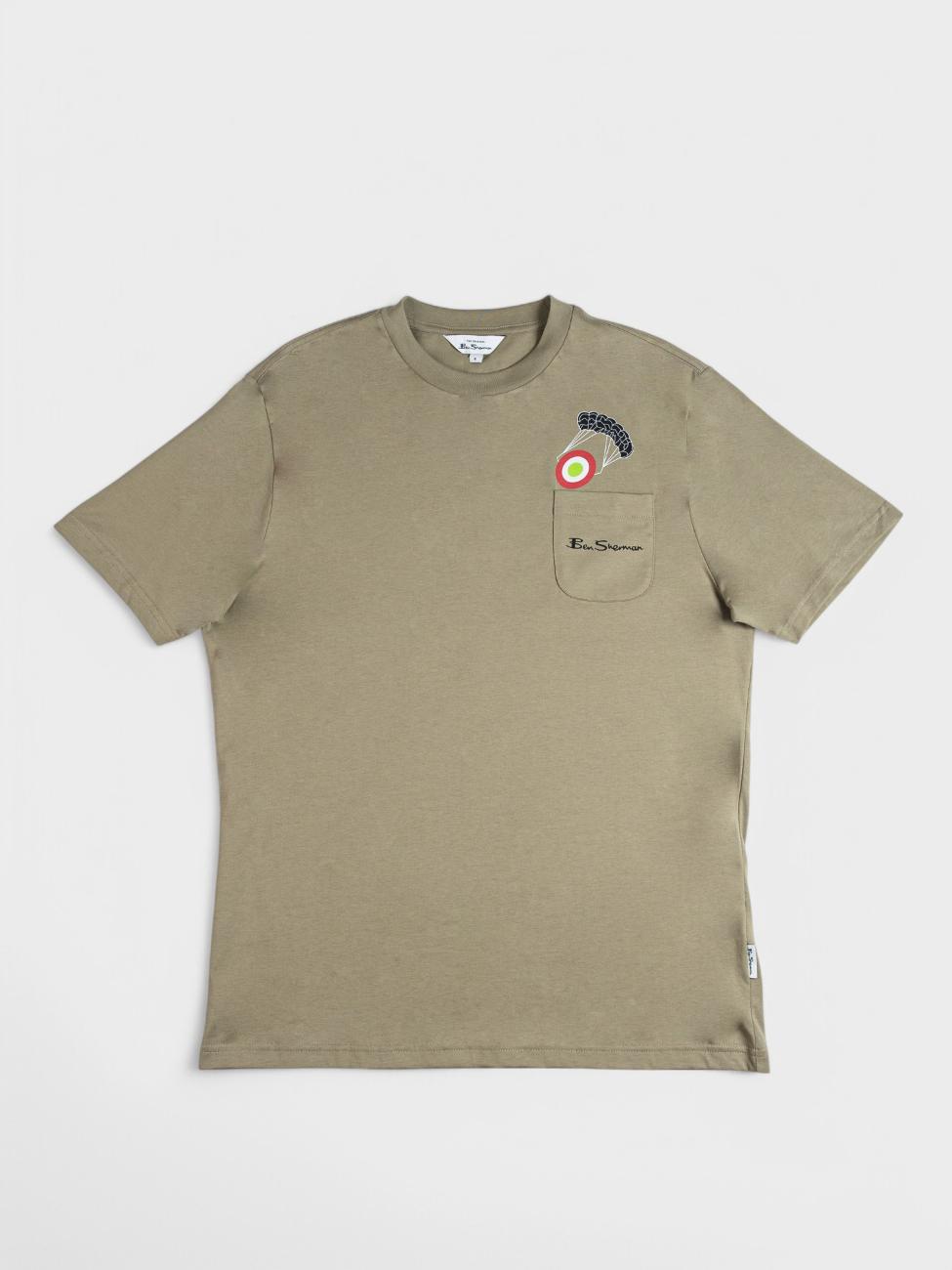 Target Parachute Tee - Olive Night