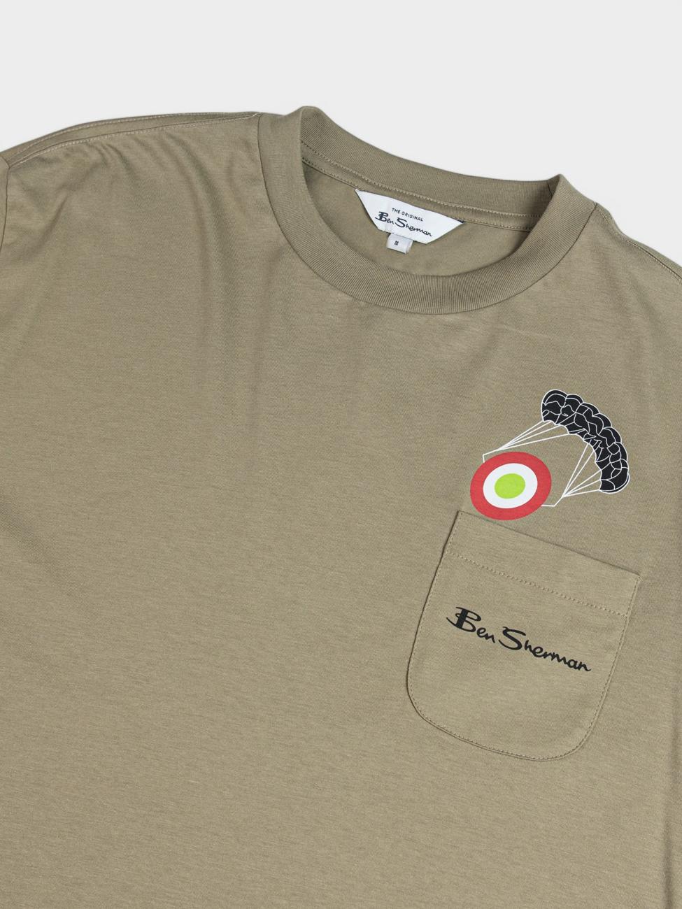 Target Parachute Tee - Olive Night