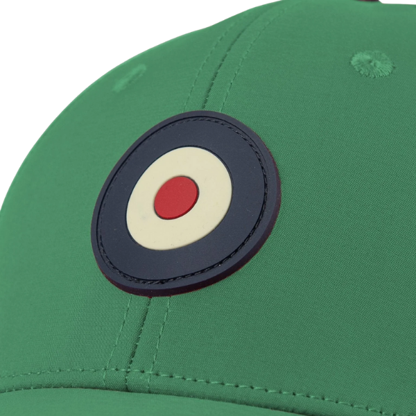 Ben Sherman Targy Peak Cotton Cap Elm Green Target Emblem