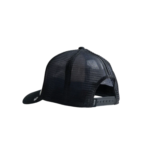Back view of Goorin Bros The Queen Bee Black/White Mesh Cap